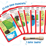 52 Dual Sided Flashcards to learn about the States of USA