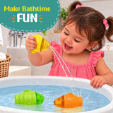 Leaps & Bounds Bath Fishes 3-in-1 | Baby Bath Toys for Toddlers Age 0-3 Years
