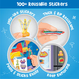Mapology USA Map Wall Chart with Reusable Stickers