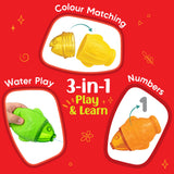 Leaps & Bounds Bath Fishes 3-in-1 | Baby Bath Toys for Toddlers Age 0-3 Years