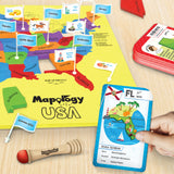 Map Puzzle with Flashcards