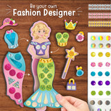 Gift for kids, craft kit for 3 years old girls, toddler fashion designer