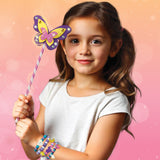 Girl with Butterfly wand, Magic wand DIY for girls