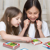 Friends playing with each other. Flashcards of USA