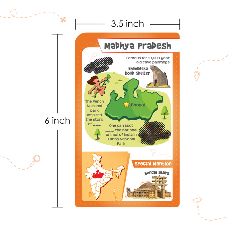 Mapology India Flash Cards