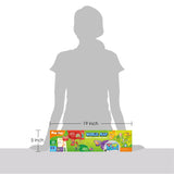 Mapology World Map Wall Chart with Reusable Stickers