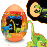 Glow in the Dark Dino Egg - Orange