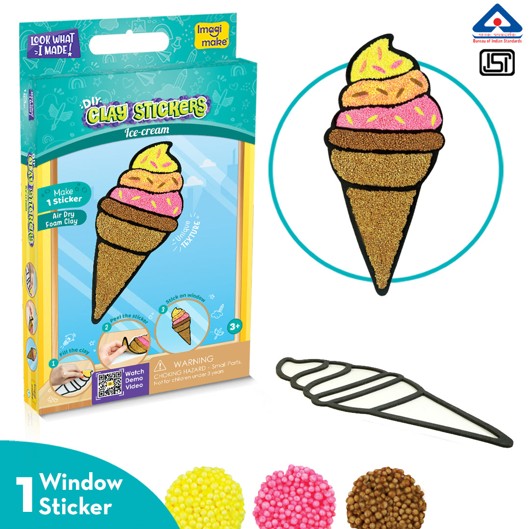 Clay Stickers Ice Cream - Main Image