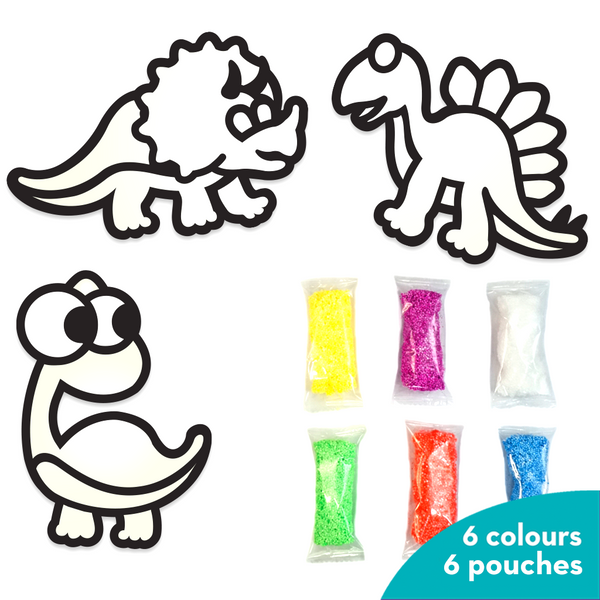 Clay Stickers - Dino Pals