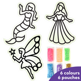 Pack of 12 - Clay Stickers Princess