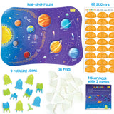 Mapology Solar System, Dual Side Puzzle, Aliens, Learn Facts about Planets