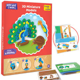 3D model making, birds miniature for kids