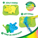 Pack of 12 - Jungle Stamp Art