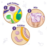 Magic Clay Marbling Animals, Add Colour, Mix & Create