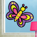 Clay Sticker Butterfly, Window Sticker