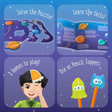 Mapology Solar System, Dual Side Puzzle, Aliens, Learn Facts about Planets, Solve the Puzzle