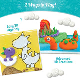 2D and 3D Creations, DIY Kit for kids, Clay Moulding