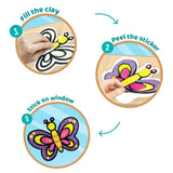 Pack of 6 - Clay Stickers Butterfly