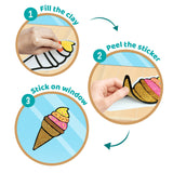 Pack Of 12 Assorted Clay Stickers - 1 Design Set