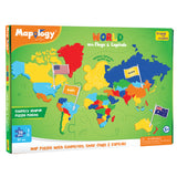 Mapology - World Map Puzzle with Houses Around the World
