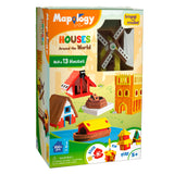 Mapology - World Map Puzzle with Houses Around the World