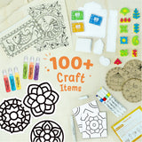 craft kit for kids, 100+ craft items for kids