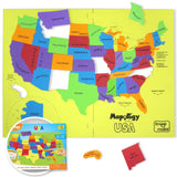 Learn 50 States of USA, Mapology, USA Map Puzzle