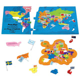 Mapology - World Map Puzzle with Houses Around the World