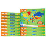 Mapology: Pack of 12 World Map Puzzle