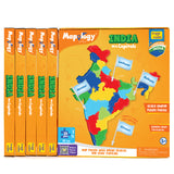 Mapology: Pack of 6 India with Capitals