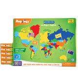 Mapology: Pack of 6 World with Flags & Capitals