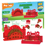 Mapology Monuments of India - Red Fort & Hawa Mahal