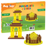 3D Monuments, Set of 2, Model Making DIY Set, India Gate, Sanchi Stupa