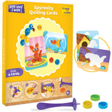 2D Quilling, paper Quilling for kids