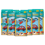 Pack of 6 - DIY Clay Stickers Travel