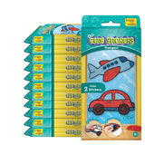 Pack of 12 - DIY Clay Stickers Travel