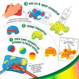 Pack of 12 - Jungle Stamp Art