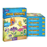 Pack of 6 - Jelly Stickers Flower & Butterfly