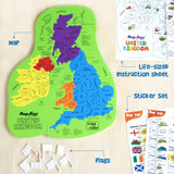 Mapology United Kingdom with Capitals