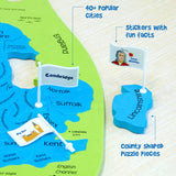 Mapology United Kingdom with Capitals