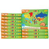 Mapology: Pack of 12 World Map Puzzle