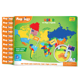 Mapology, World Map with Capitals Pack of 12
