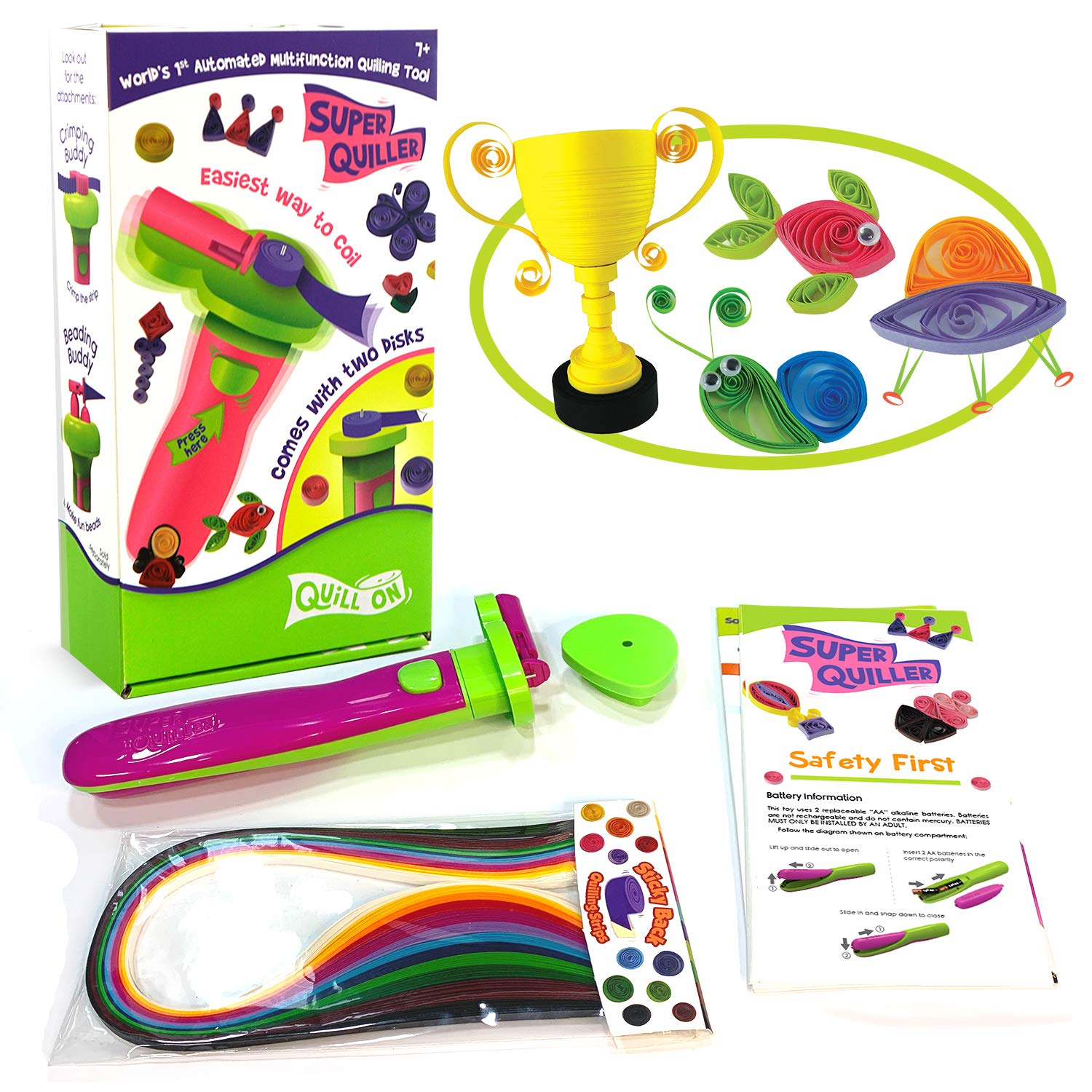 Outil De Quilling Électrique Plastique - Machine à Sertir Papier Pour Créations DIY