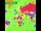 Mapology: Pack of 12 World Map Puzzle
