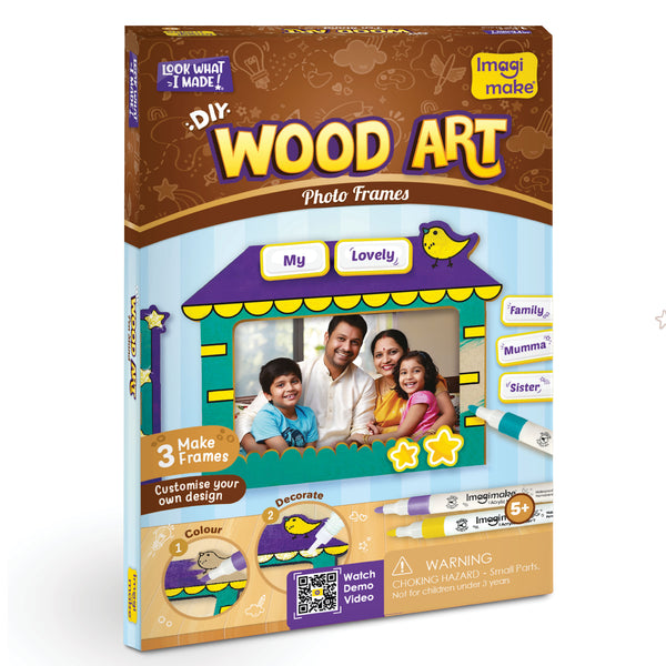 DIY Wood Art Photo Frame