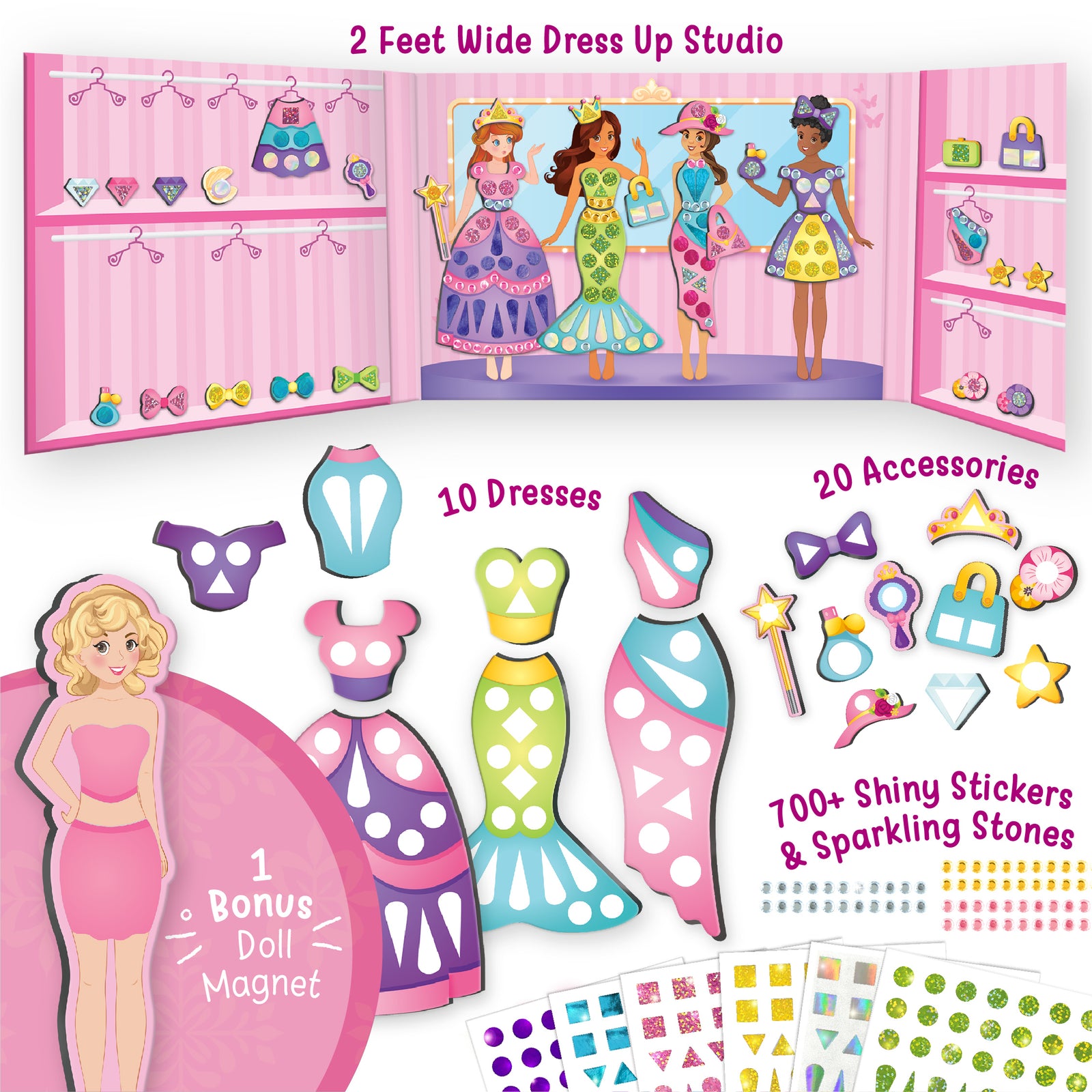 open lace back dress Amazon.com: Yilia Magnetic Princess Dress Up Paper Doll, 2025 New Paper  Dolls Magnetic Dress Up Dolls for Girls Ages 4-7, Pretend Play Toys Magnet  People Clothes Game for Girls Imagine Set Birthday