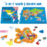 Mapology World with Flags & Flashcards