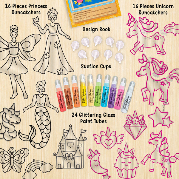 Glass Painting, Suncatchers, DIY Kit for girls, Art & Craft Kit for girls age 5 years and above