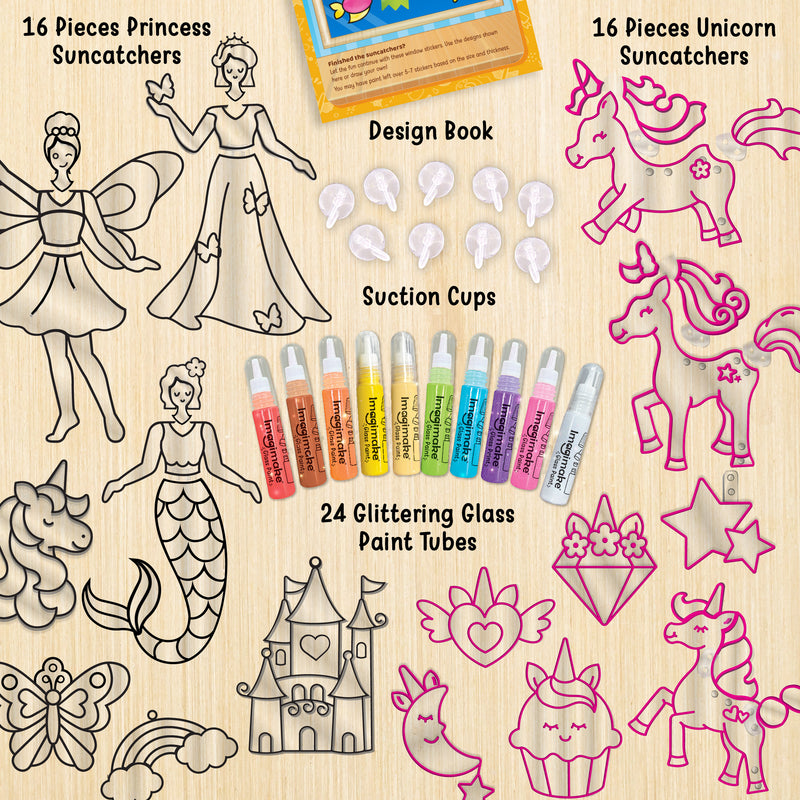 Window Art Princess & Unicorn