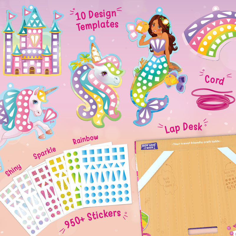 Unicorn Craft Combo: Glass Painting & Mirror Mosaic Kit